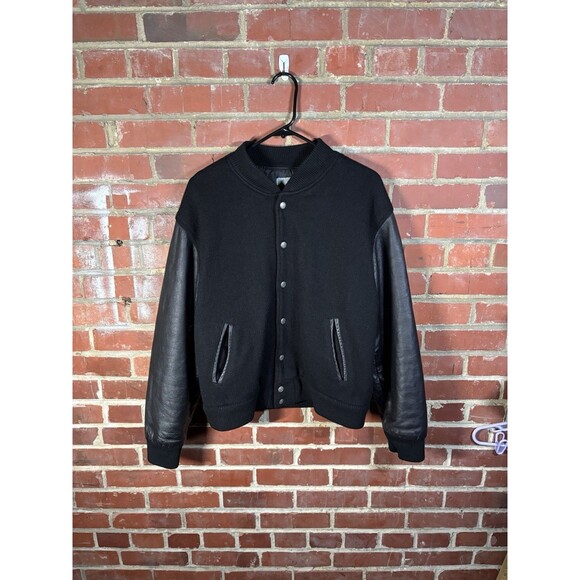 Vintage 90s Bad Boy Club Bomber Jacket Life’s A Beach California USA Adult Large - Picture 2 of 11